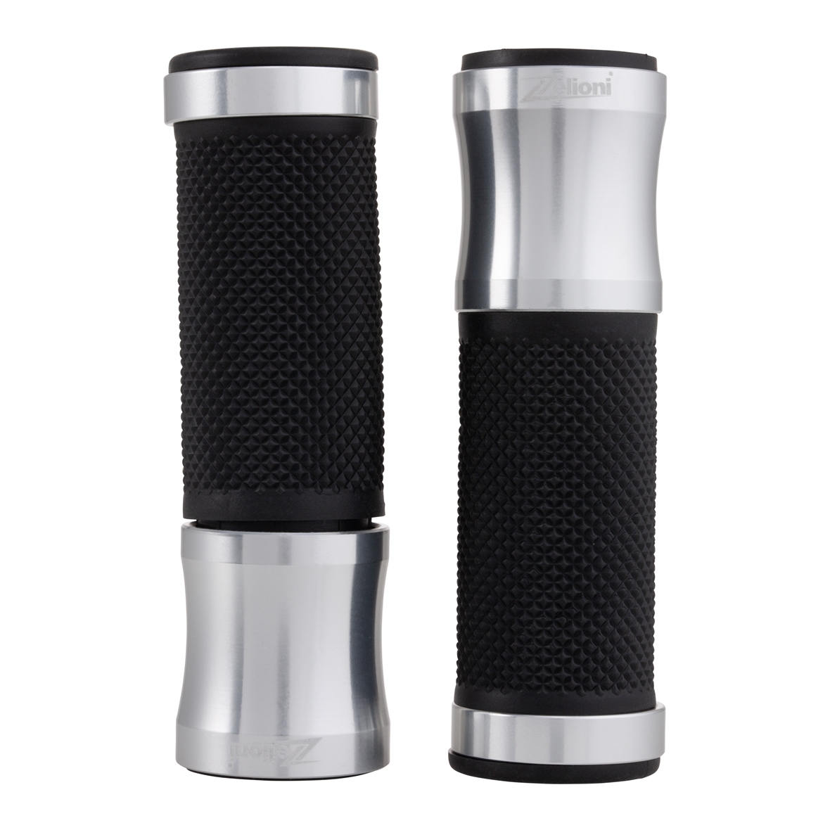 Poignées Zelioni argent pour Vespa ET/LX/LXV/S/Primavera/Sprint 50-150ccm