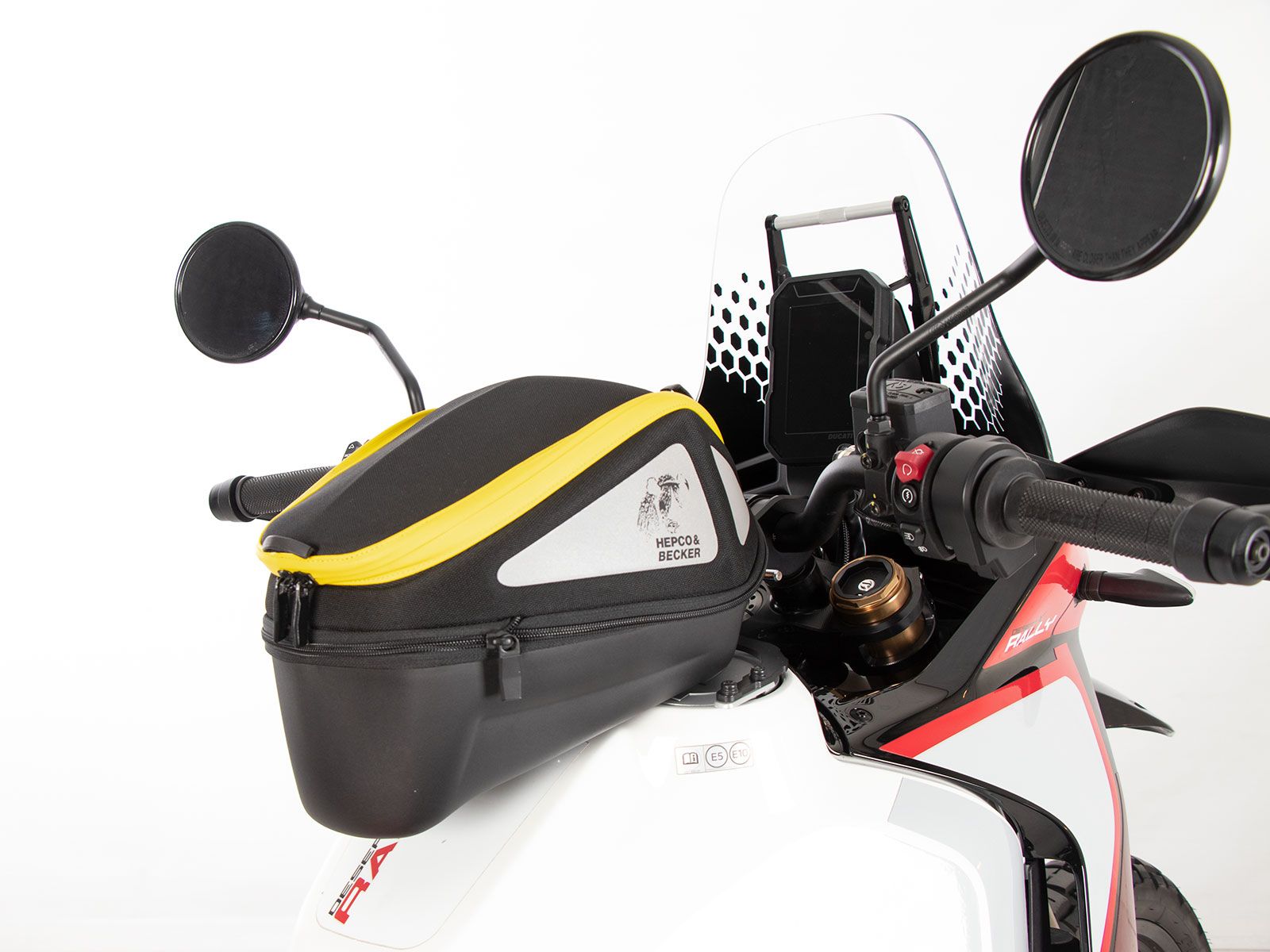 Anneau de réservoir Basic avec unité de fermeture de la sacoche de réservoir pour Ducati DesertX (22-) Hepco & Becker