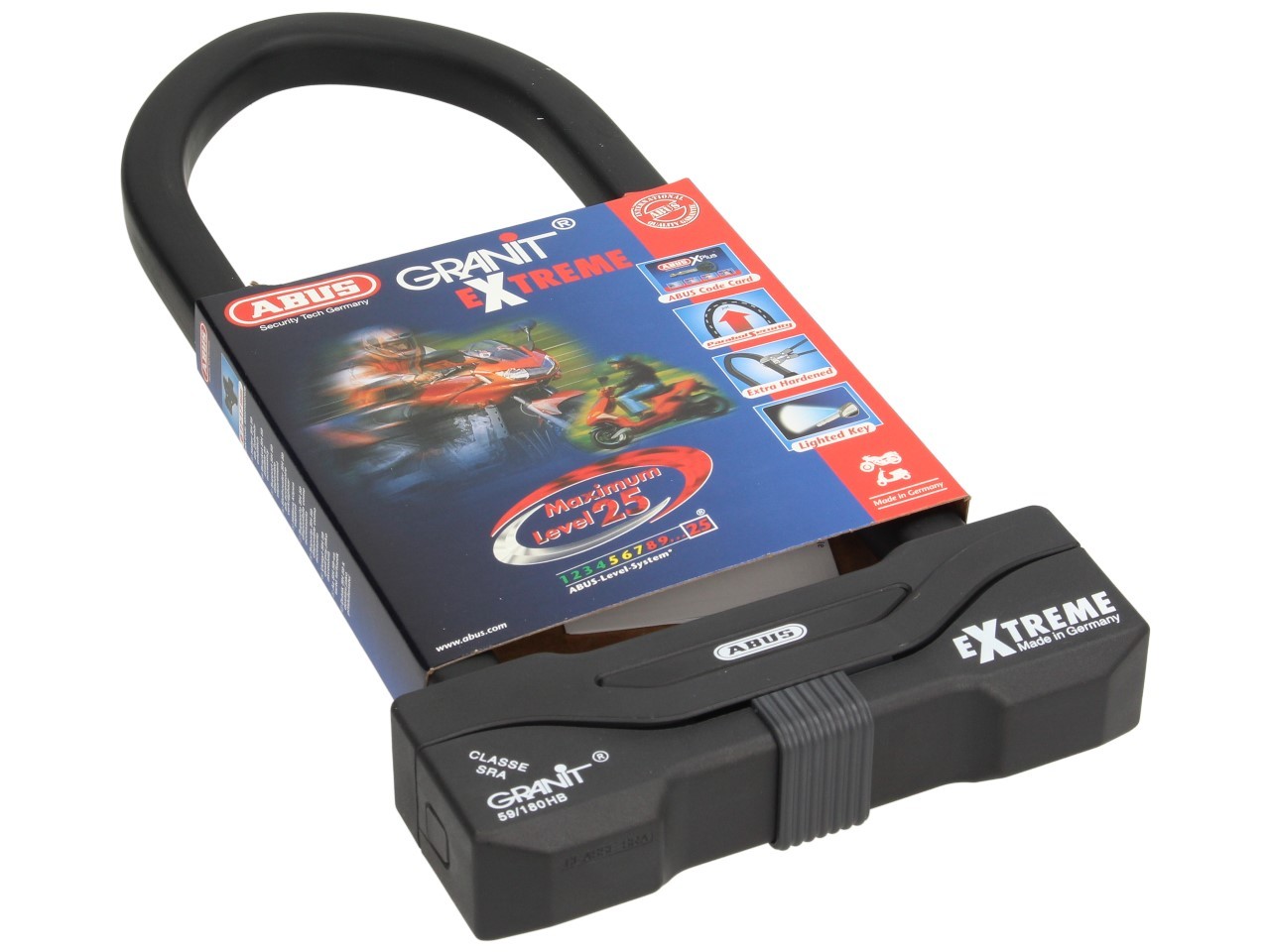 Antivol à arceau ABUS 310x111 Granit Extreme Plus 59 pour moto, scooter & Vespa