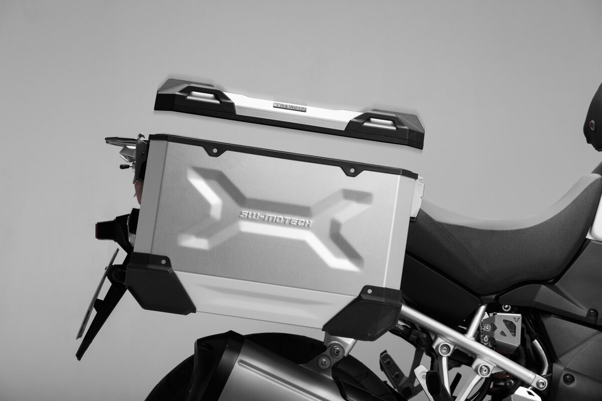 SW-Motech TRAX ADV L valise en alu 45L argent, droite pour Honda XL 750 Transalp (23-) SW Motech