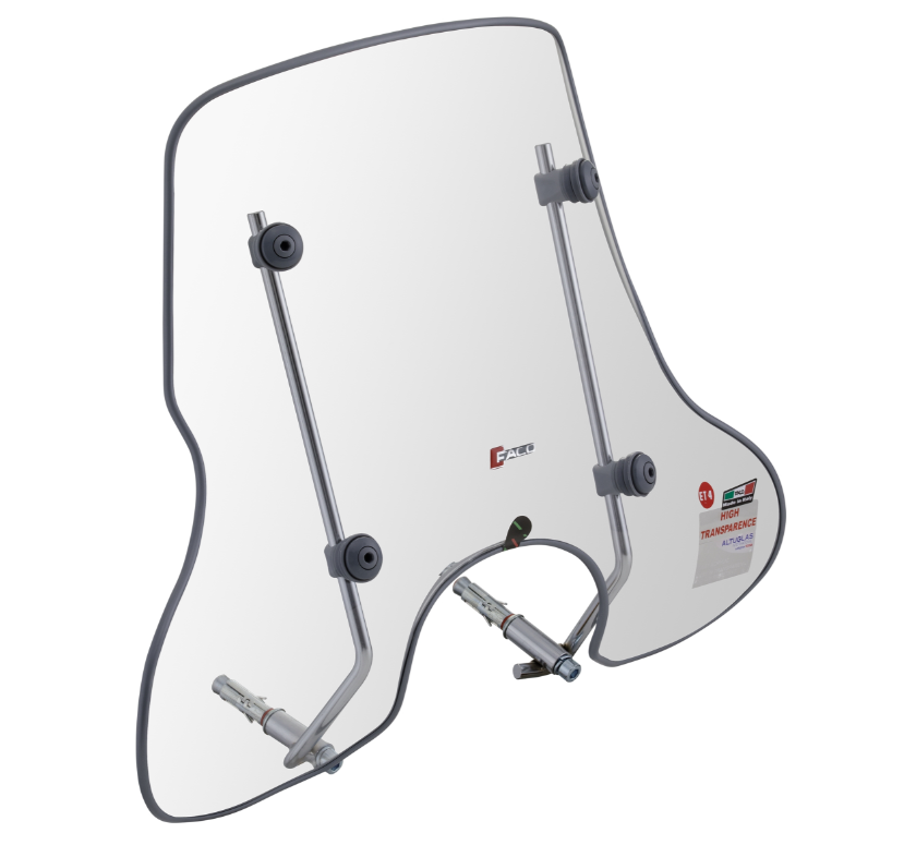 Pare-brise FACO 4 saisons pour Vespa ET2/ET4 50-150ccm, clair