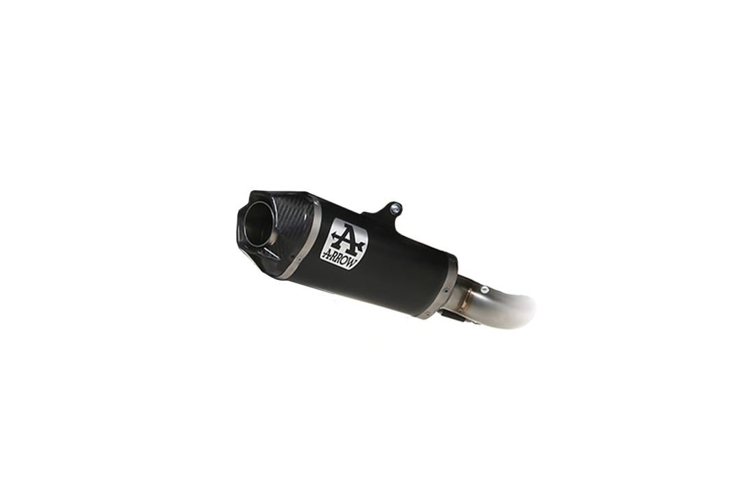 ARROW pot d'échappement DARK WORKS pour Yamaha Tracer 9 / GT 2021-, acier inoxydable noir