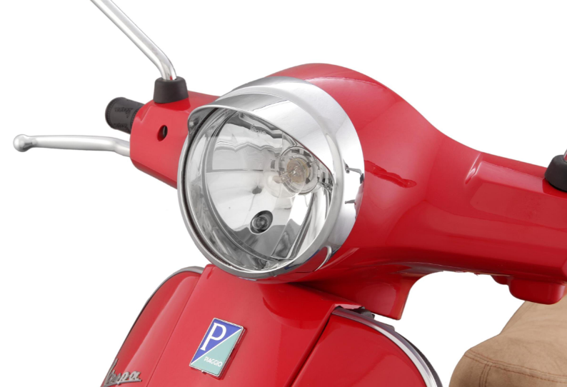 Anneau de lampe avec abat-jour pour Vespa LX 50-150ccm, chrome