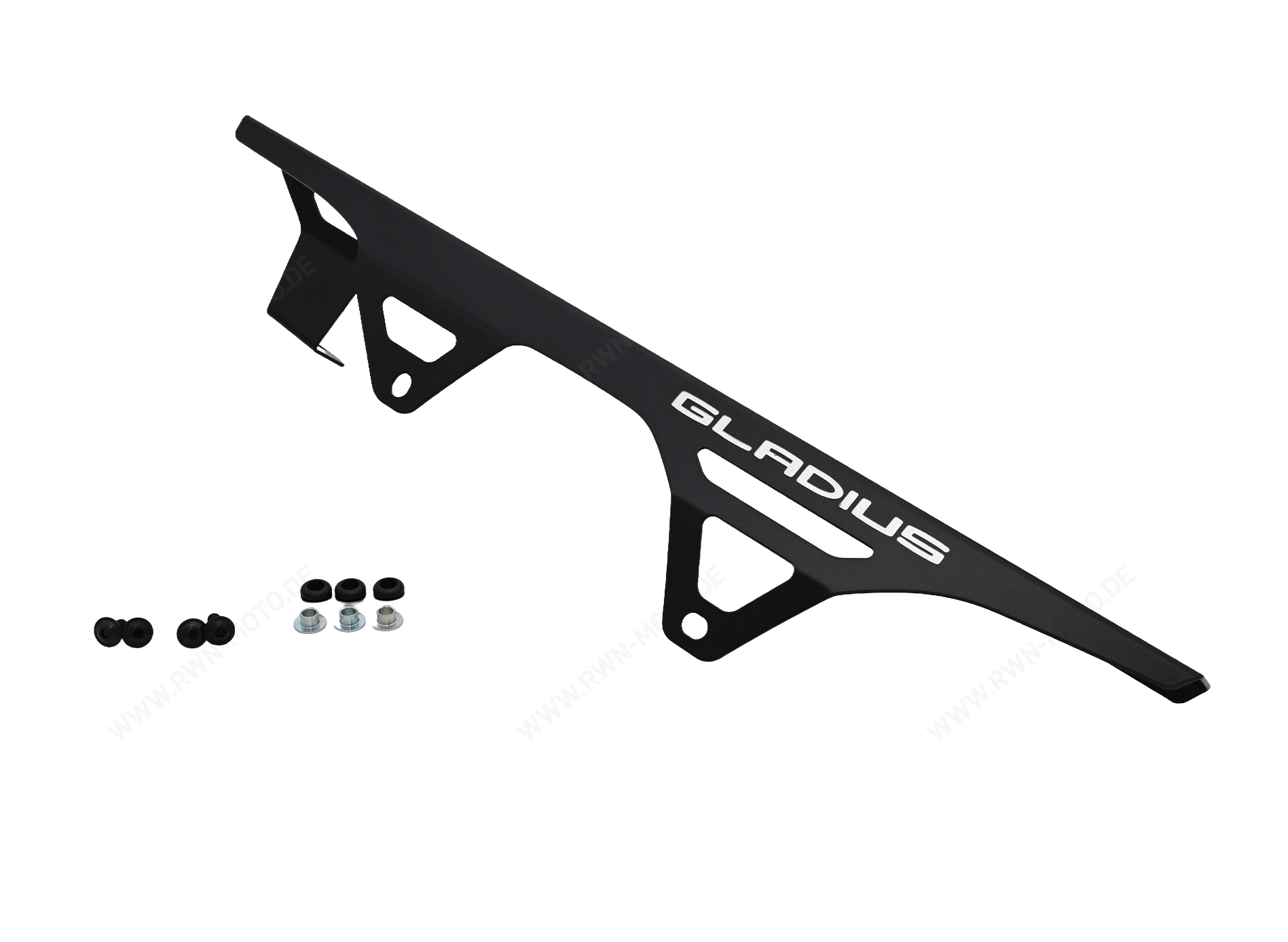 Pare-chaîne, aluminium pour Suzuki SFV650Gladius BJ. 2009-2016