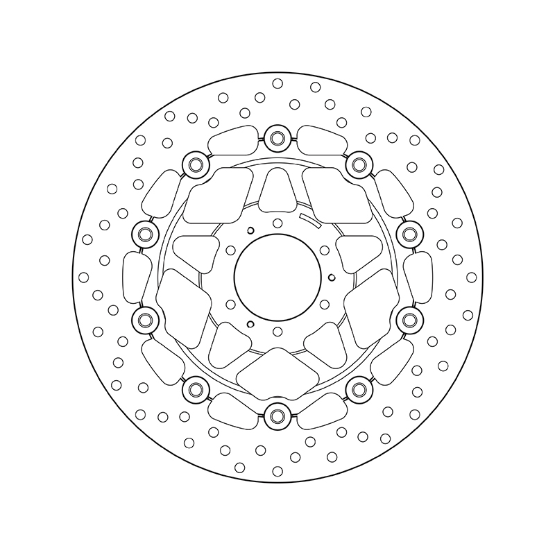 BREMBO série Oro rond disque de frein flottant