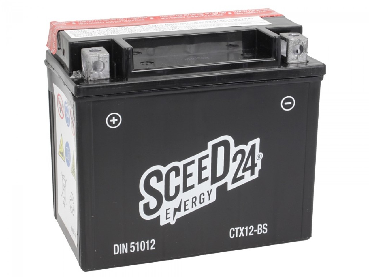 Batterie Sceed 42 Energy YB10L-B, 12 V, 11 A, standard, TOP PRIX-TOP QUALITÉ CB10L-B, sans acide,