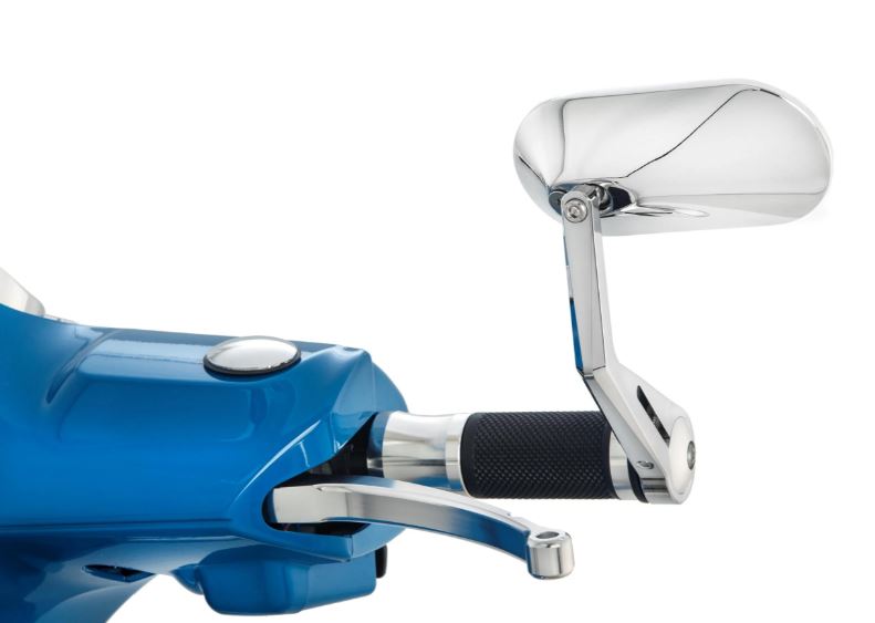 Cache trou de rétroviseur gauche & droite pour Vespa, chrome