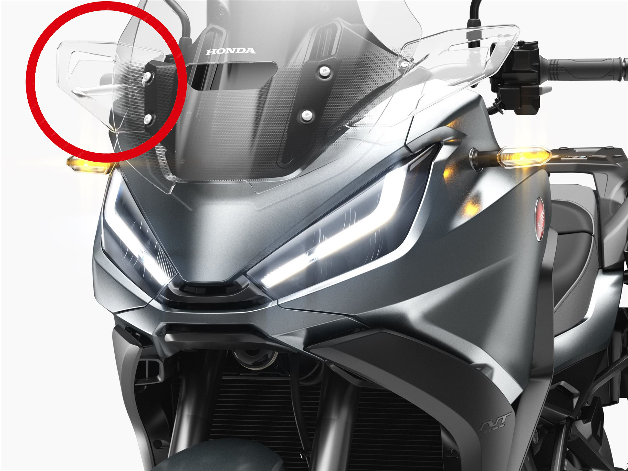 Déflecteur de vent en haut à droite pour Honda NT 1100 (22-) Original