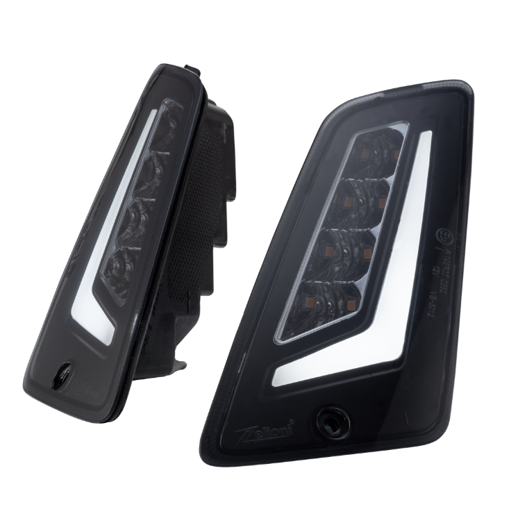 Kit de clignotants ZELIONI avant & arrière pour Vespa GTS/GTS Super/GTV 125-300ccm, teintés