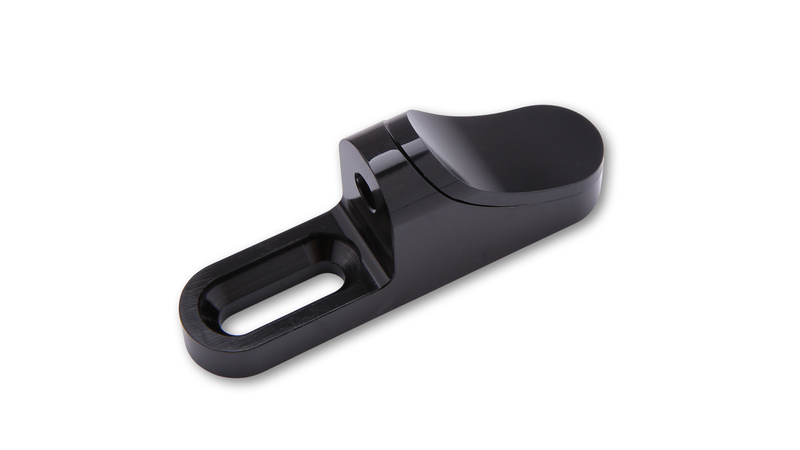 HIGHSIDER pro Adaptateur de rétroviseur universel, Pour rétroviseurs de carénage, Avec cache, long (paire)