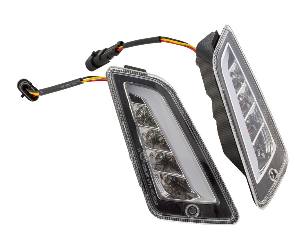 Kit clignotants avant gauche/droite pour Vespa GTS/GTS Super/GTV/GT 60/GT/GT L ('03-'13), clair