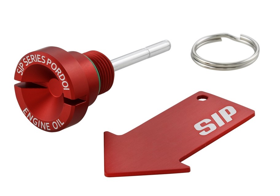 Bouchon de remplissage d'huile moteur pour Vespa, rouge mat