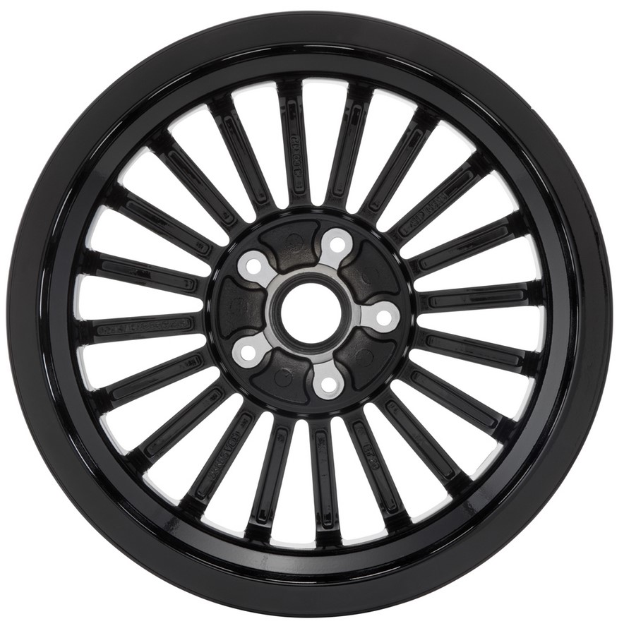 Jante avant/arrière pour Vespa GTS/GTS Super/GTV/GT 60/GT/GT L 125-300ccm, noir brillant