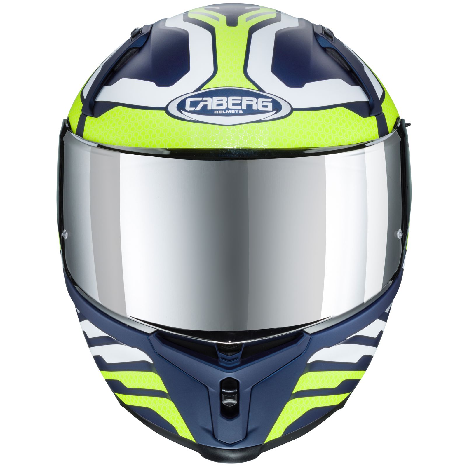 Caberg casque Avalon Forge, bleu mat/fluo-jaune-blanc