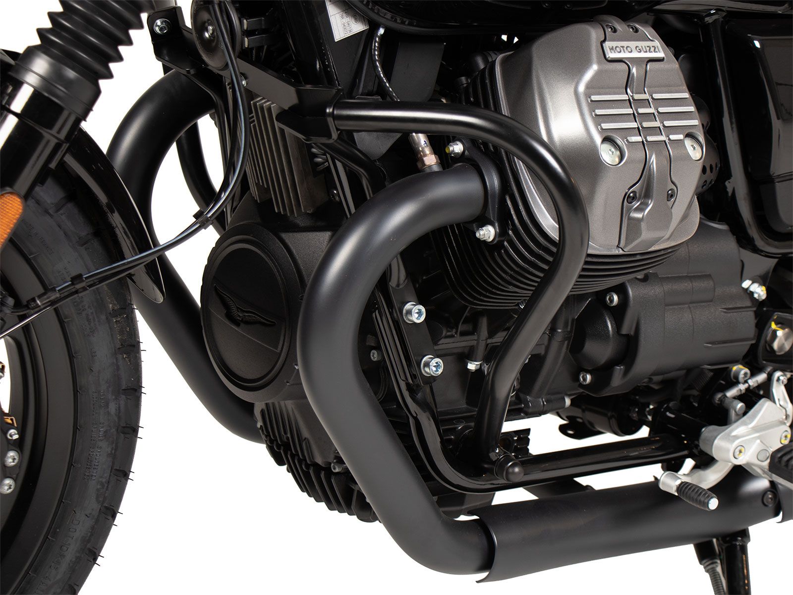Arceau de protection moteur noir pour Moto Guzzi V7 Stone Special Edition (22-) Hepco & Becker