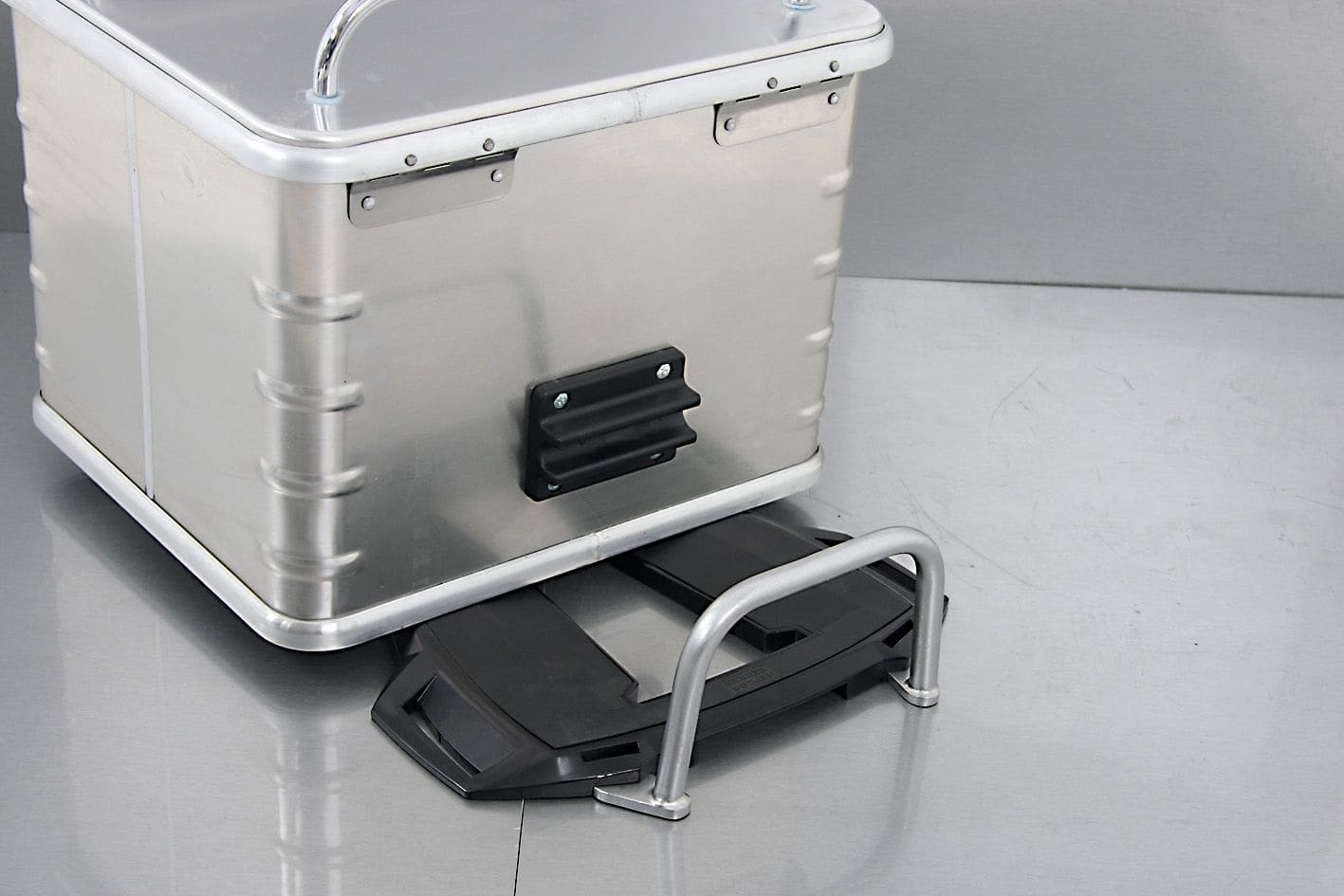 Arceau de top case argenté pour Alurack Hepco & Becker