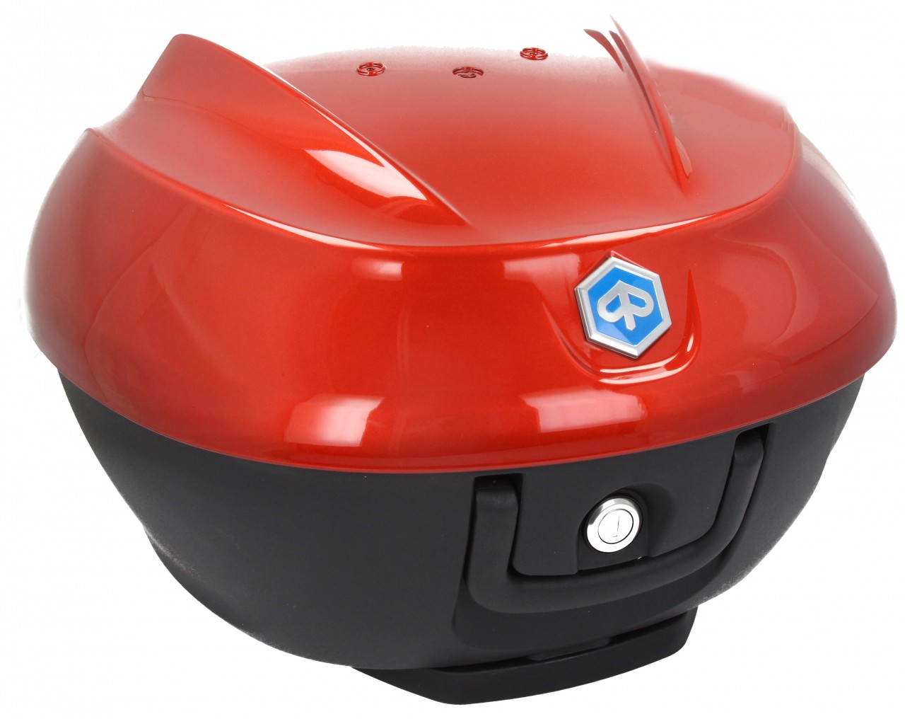 Kit Top Case 36 l. orange métallisé A12 original Piaggio pour Beverly HPE (plaque de maintien incluse)