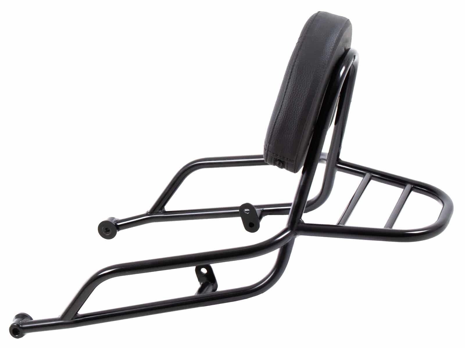 Sissybar avec porte-bagages noir pour Moto Guzzi V7 850 Sport (25-) Hepco & Becker