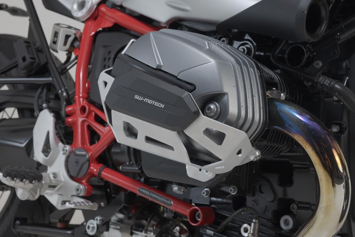 SW-Motech protection cylindrique argentée pour BMW R 12 G/S (25-)