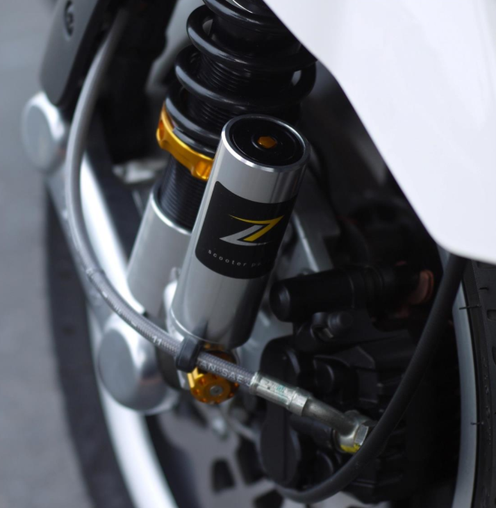 Amortisseur avant pour Vespa GTS/GTS Super/GTV/GT 60/GT/GT L, argent/orange