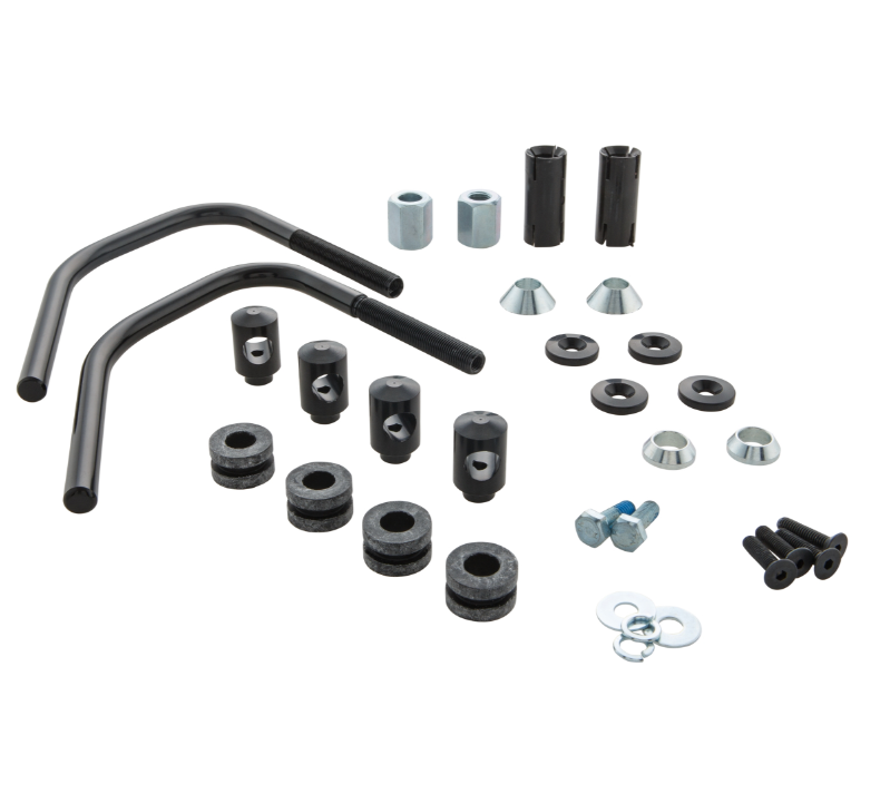 Matériel de montage Flyscreen pour Vespa Sprint 50-150ccm 2T/4T, noir