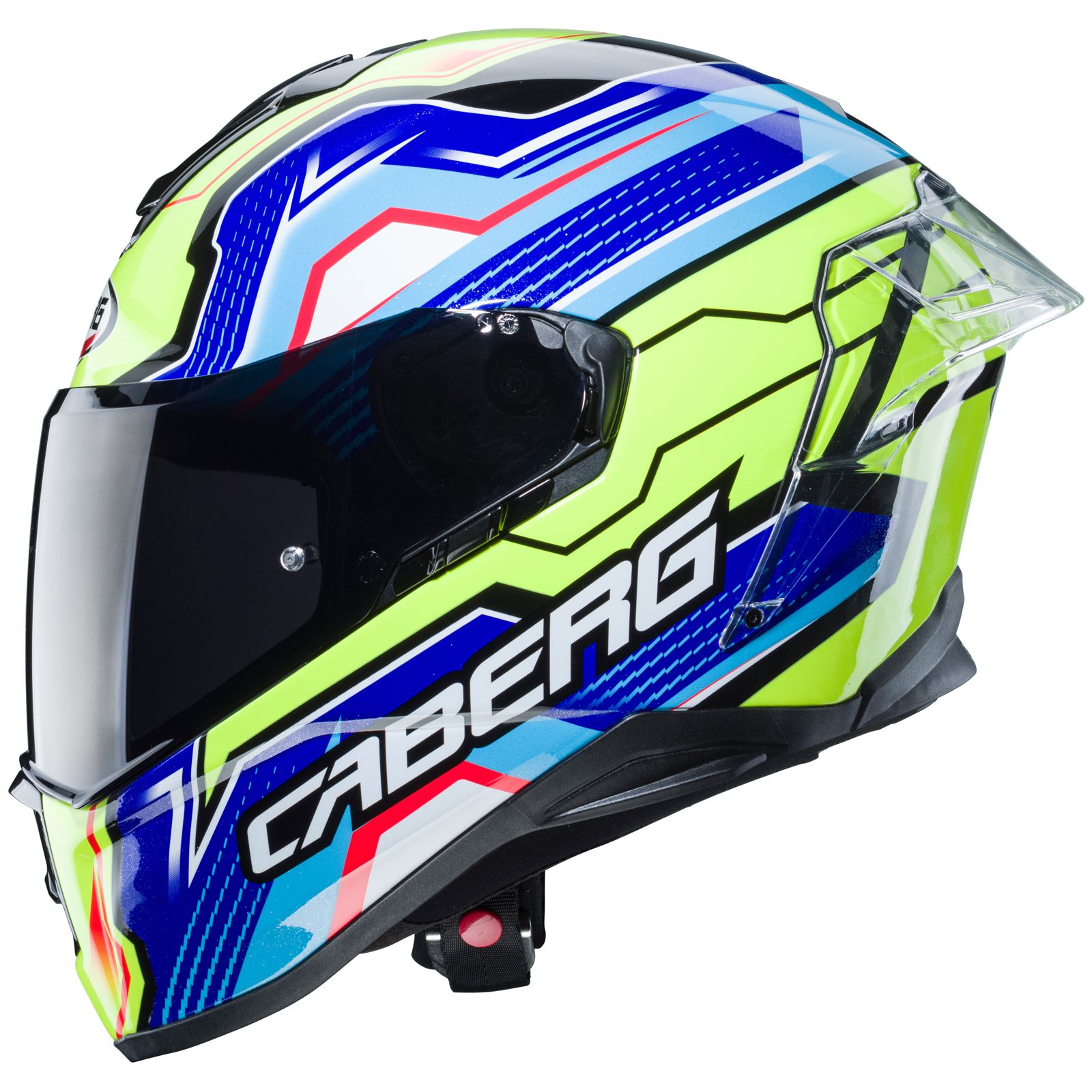Caberg casque Drift Evo LB29, noir/bleu-fluo-jaune