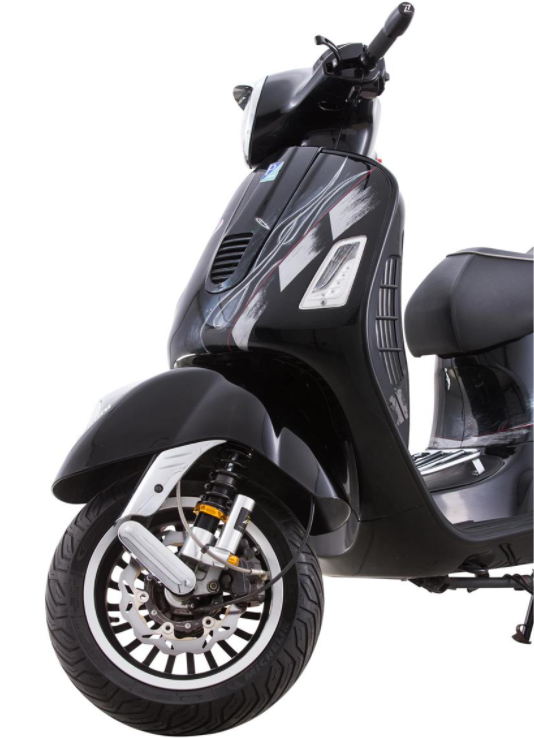 Amortisseur avant pour Vespa GTS/GTS Super/GTV/GT 60/GT/GT L, argent/orange