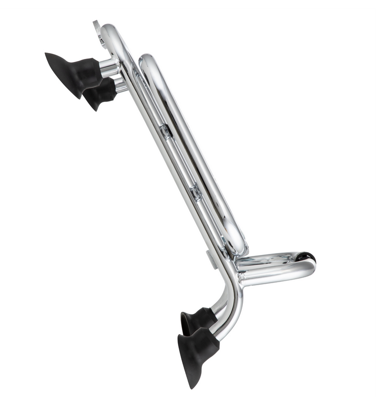 Porte-bagages avant pour Vespa GTS /GTS Super HPE /GTV 125/300 ('19-), pliable, chrome