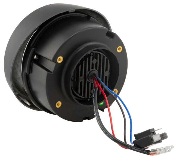 Phare LED pour Vespa Primavera 50-150ccm 2T/4T (-'18), noir mat