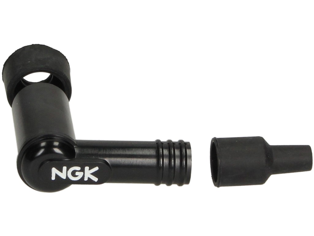 Cosse de bougie d'allumage NGK, LB05F, noire, angle 90°, pour filetage de raccordement