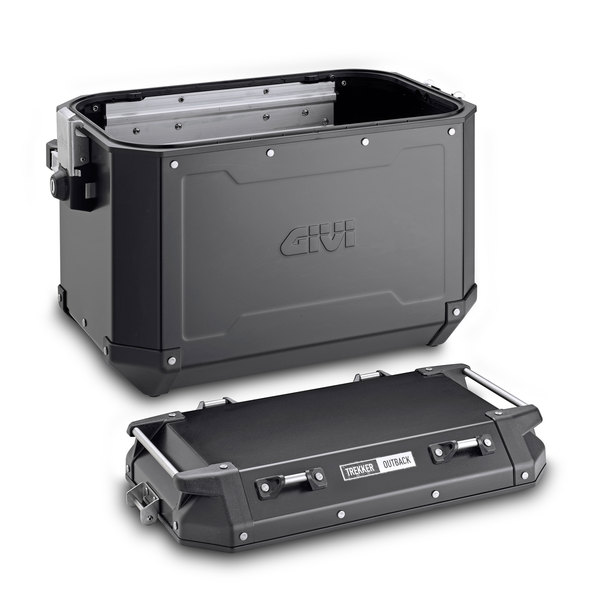 Givi Kit de valises latérales en aluminium Trekker Outback 48L noir Monokey