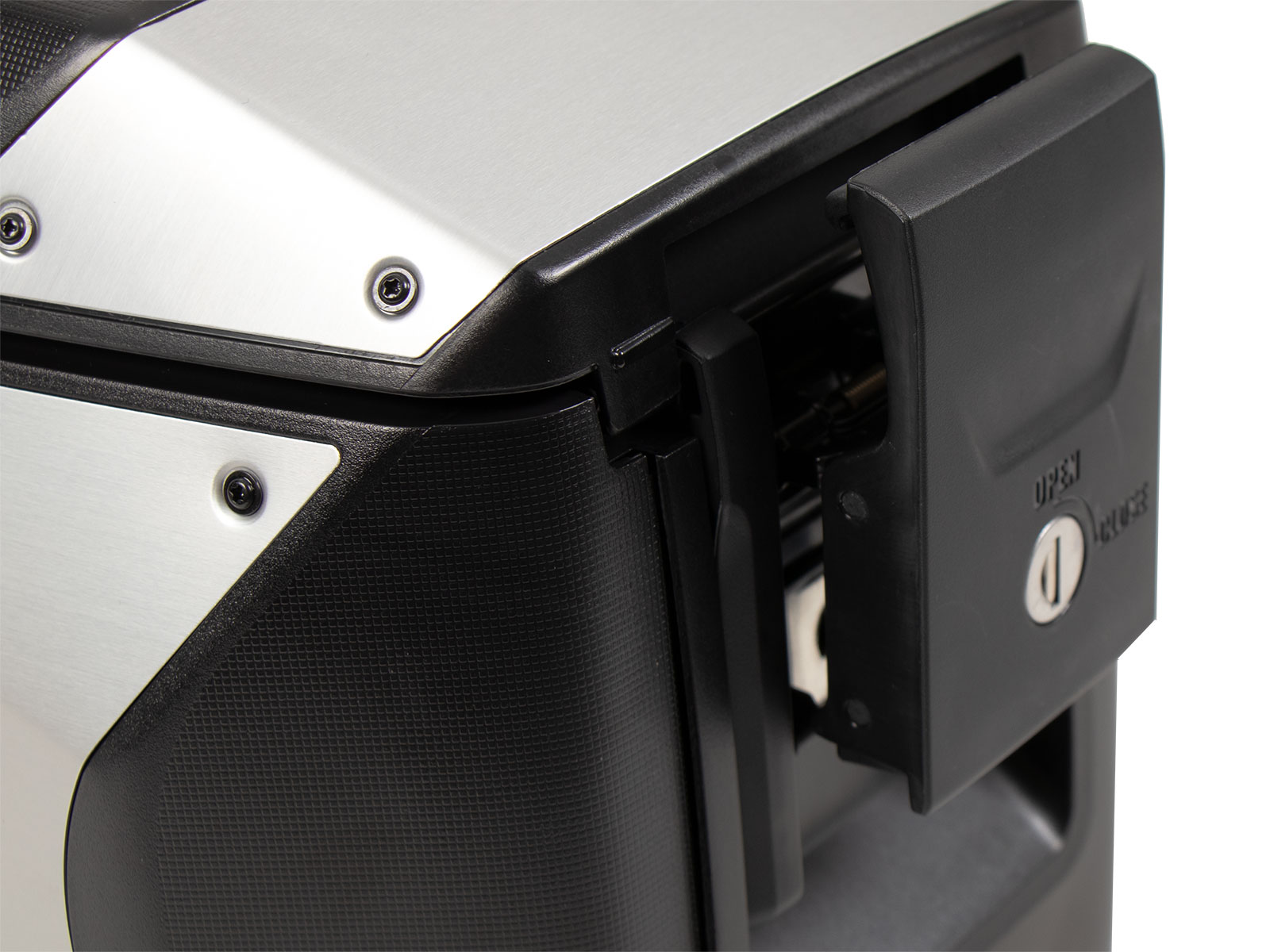 Kit de valises latérales Xcore argent pour les supports C-Bow Hepco & Becker