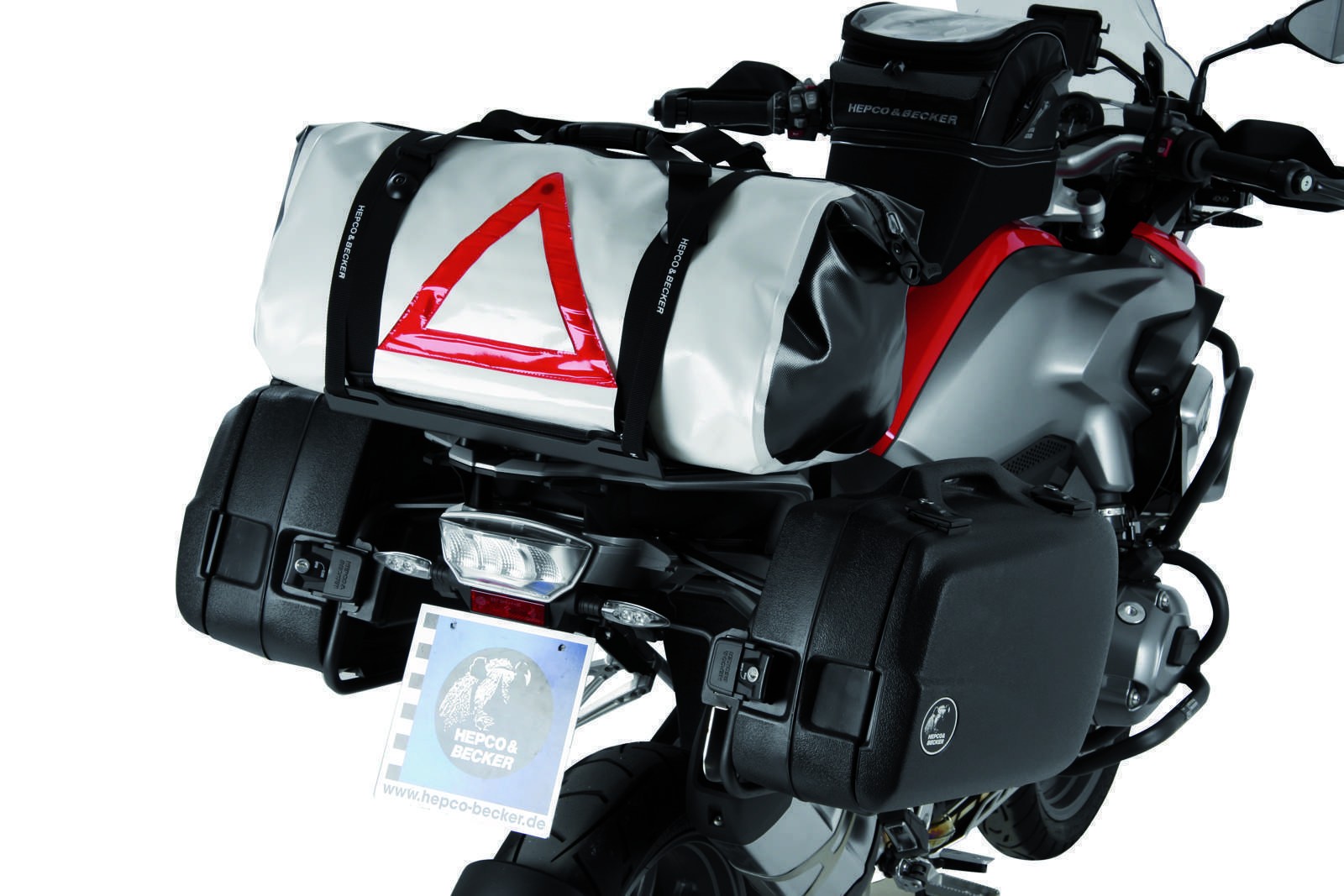 Set de sangles de serrage 2x1,8m pour sac de rangement Hepco & Becker