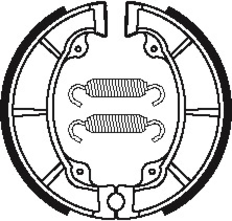 Mâchoires de frein organiques Tecnium Street/ATV - BA038