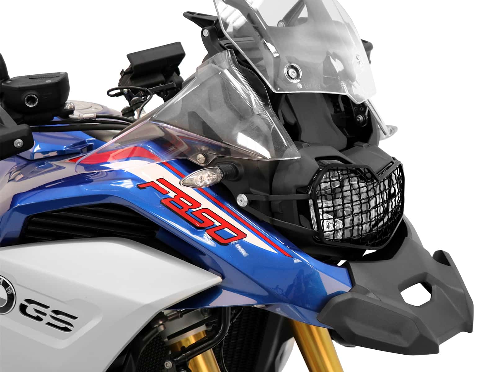 Grille de protection des feux noire pour BMW F 850 GS Adventure Hepco & Becker