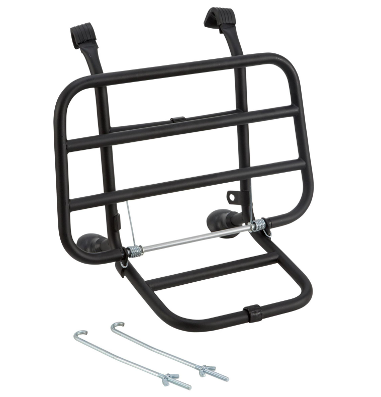 Porte-bagages avant pour Vespa PX 80-200ccm, pliable, noir