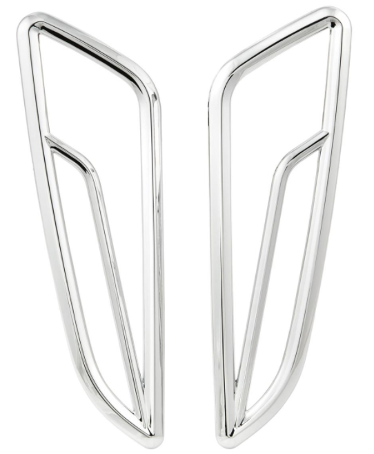 Grille de clignotant droite/gauche, avant pour Vespa Primavera/Sprint 50-150ccm 2T/4T AC, chromé