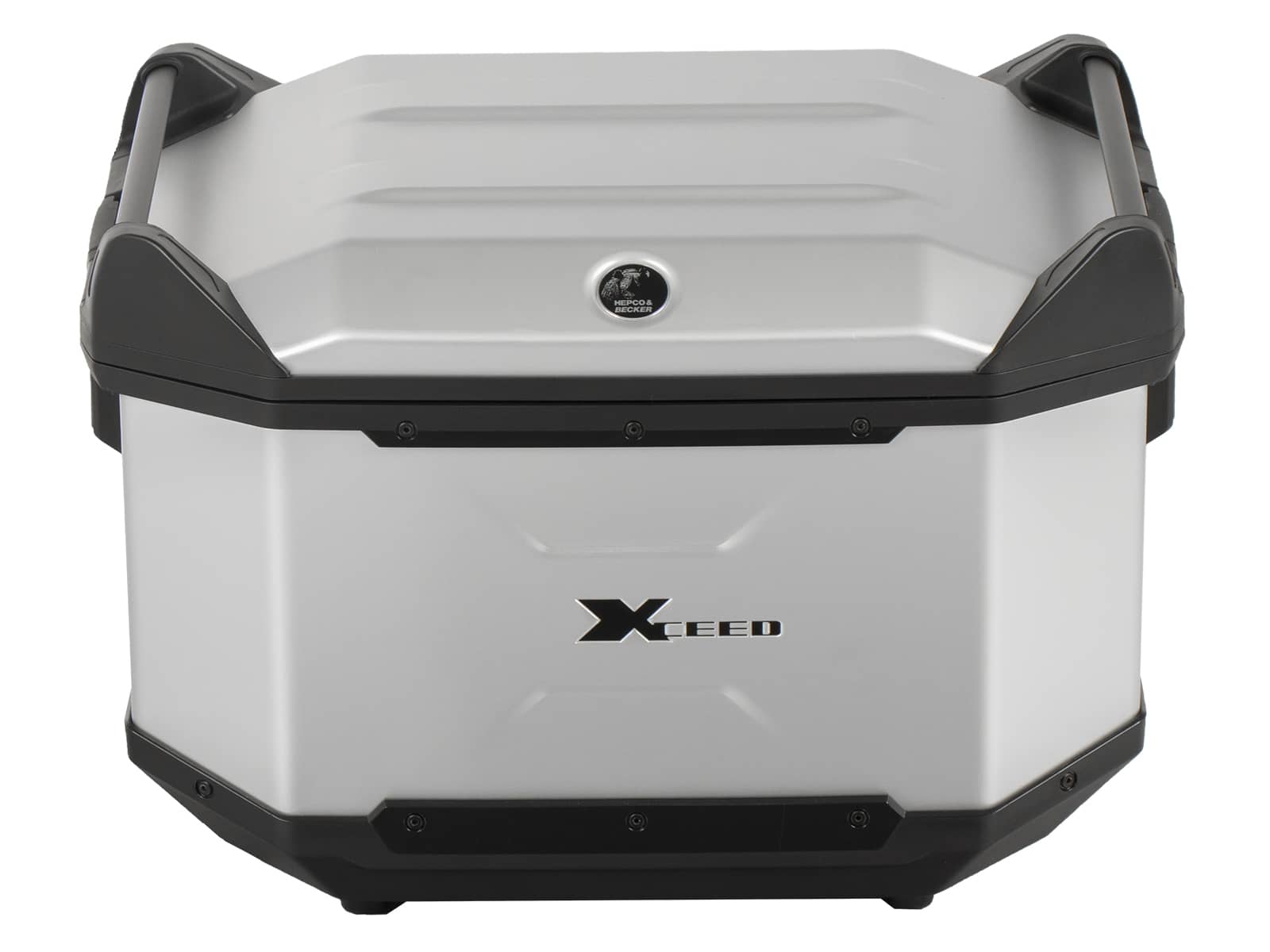 Top-case Xceed en aluminium 45 litres, couleur argent, Hepco & Becker