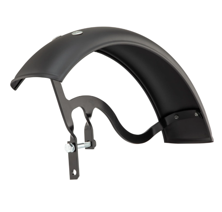 Aile Garelli pour Vespa PX 80-200ccm, métal, noir mat