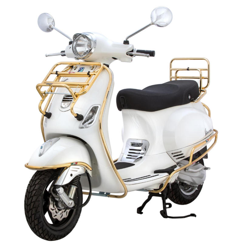 Arceau de protection latéral pour Vespa LX/LXV 50-150ccm, or