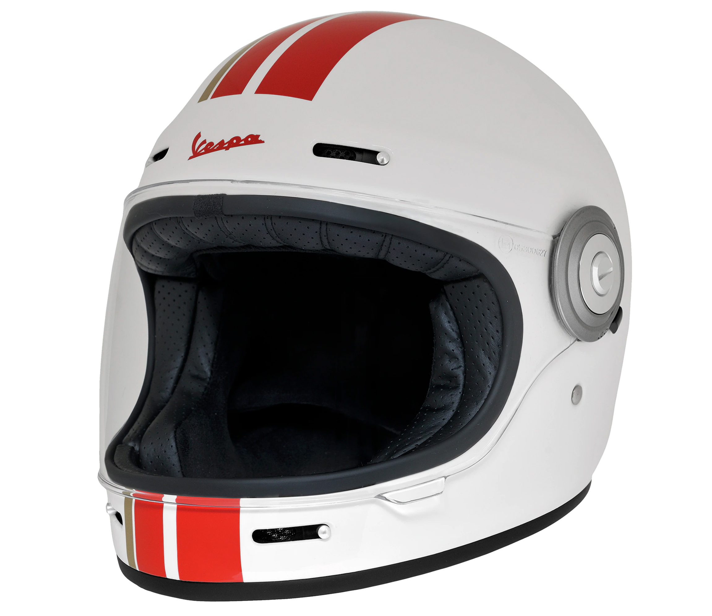 Casque intégral Vespa Racing Sixties 60s rouge / blanc