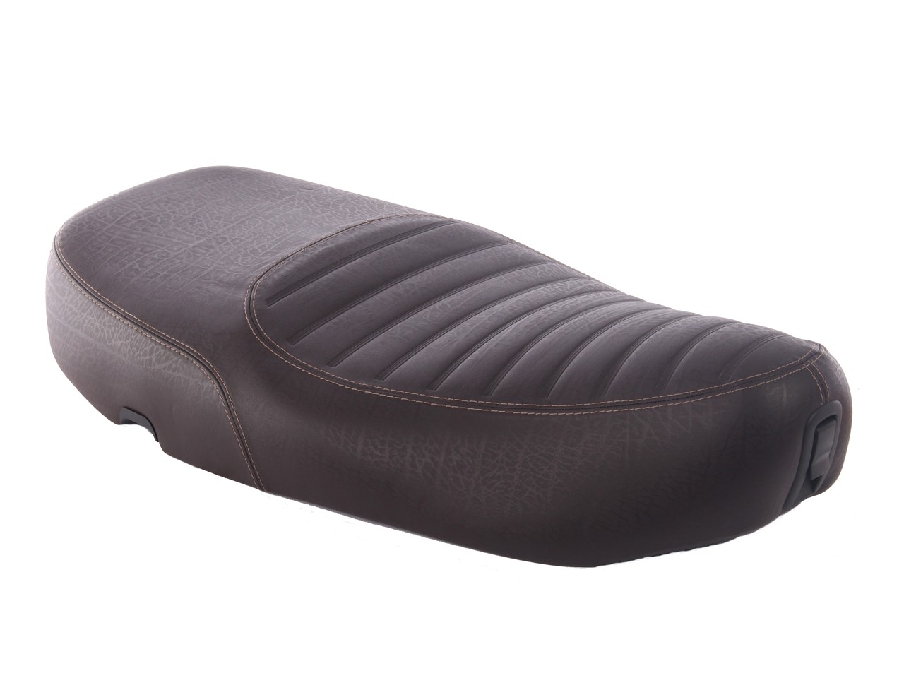 Selle Vespa matelassée marron foncé pour LX 50-150cc Touring, ET2/ET4 /LX/LXV/S 50-150ccm-