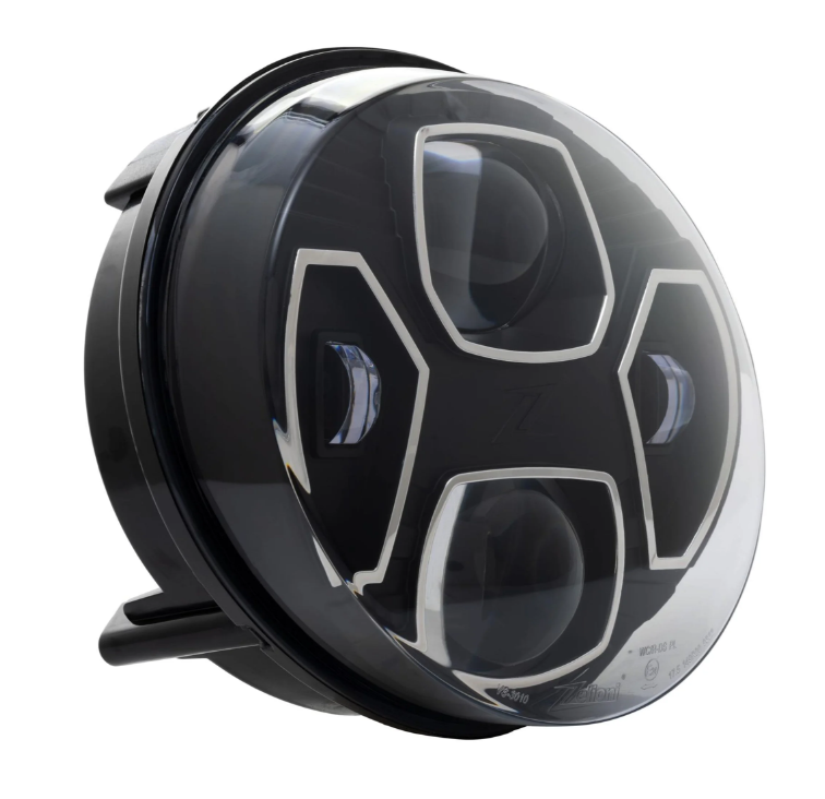 Phare ZELIONI Black Edition LED pour Vespa GTS/GTS Super HPE 125-300 (19-22), noir/chrome