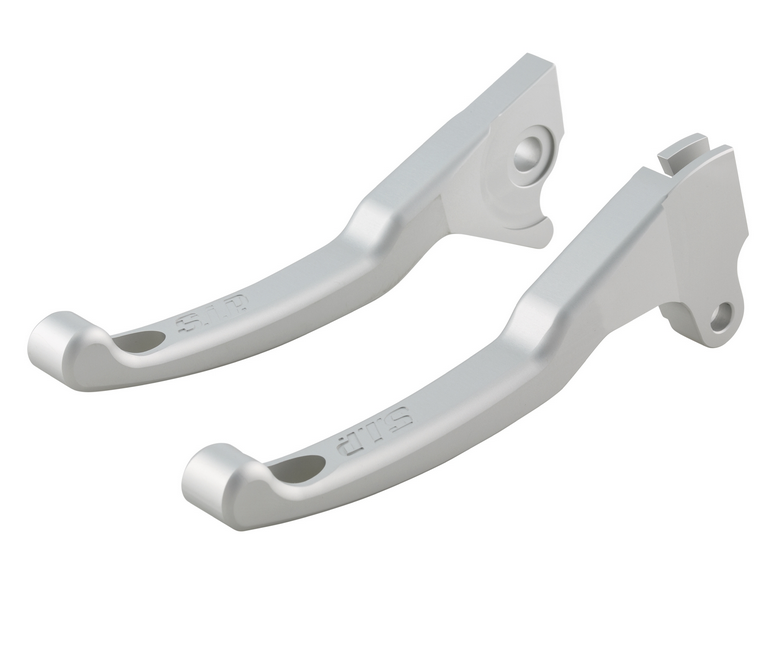 Kit levier de frein sport Shorty pour Vespa LX /LXV /S /Primavera /Sprint 50-150ccm, argent mat