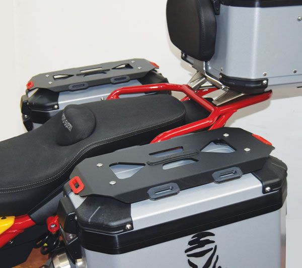 Paire de porte-bagages pour valises latérales d'origine pour Moto Guzzi V85 TT