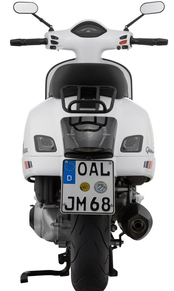 Porte-bagages arrière 70's pour Vespa GTS/GTV/GT 125-300ccm 4T LC, noir