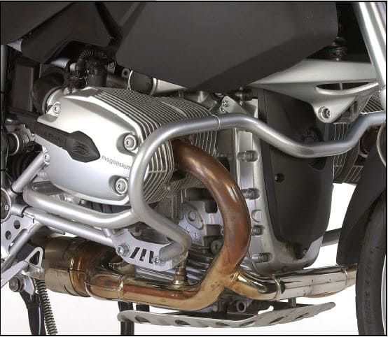 Arceau de protection du moteur argenté pour BMW R 1200 GS (04-12) Hepco & Becker