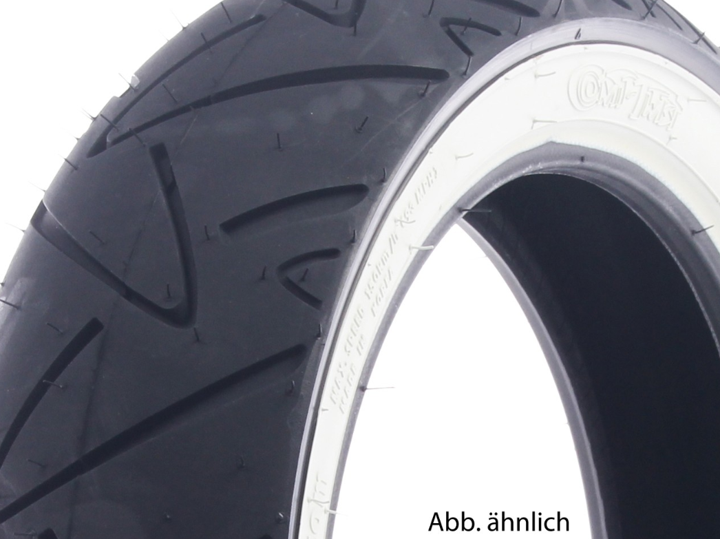 Pneus Continental 130/70-12, 62P, TL, flancs blancs, Twist, avant/arrière