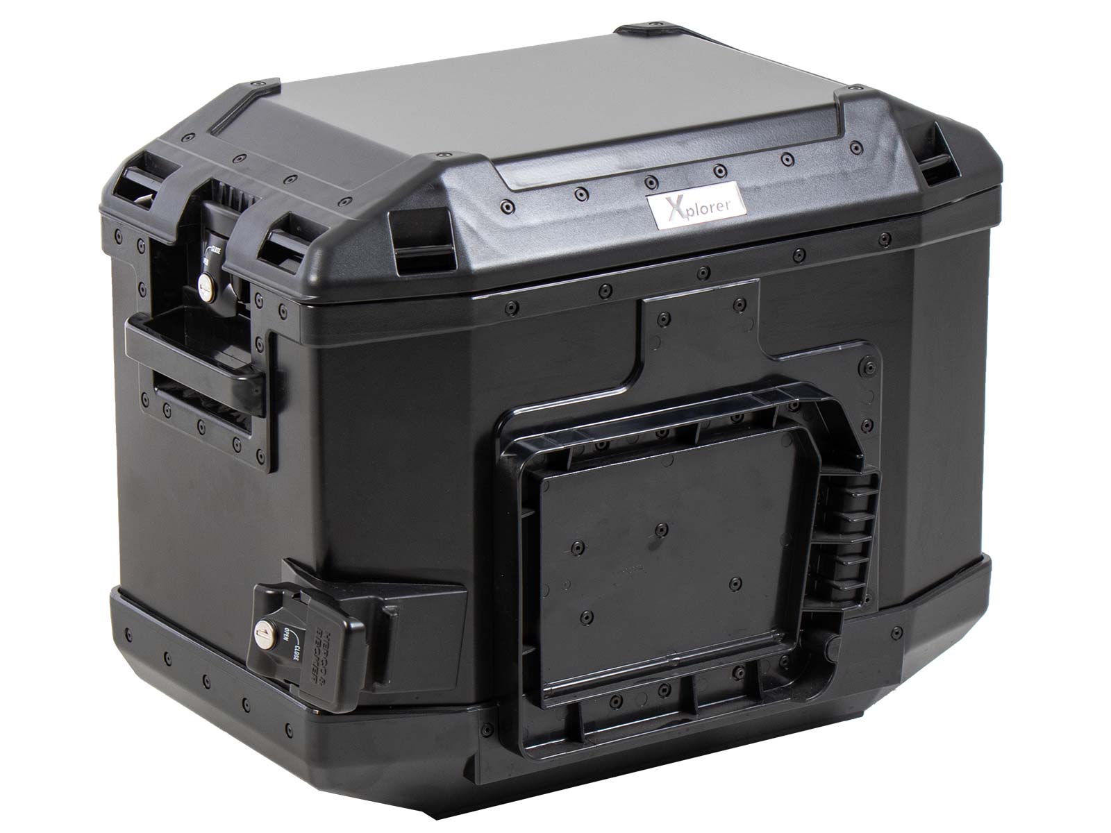 Valises latérales Alu Xplorer 40 Cutout gauche noir Hepco & Becker