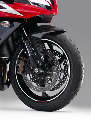 Jeu d'autocollants décoratifs pour jantes pour modèles Honda, blanc